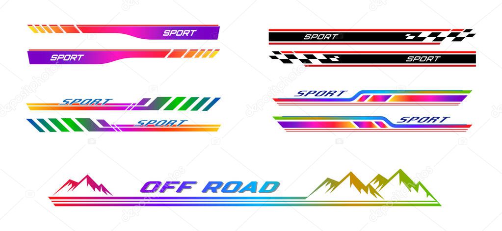 4x4 Off-Road Adventure Logo Set for Automotive and Sport Use