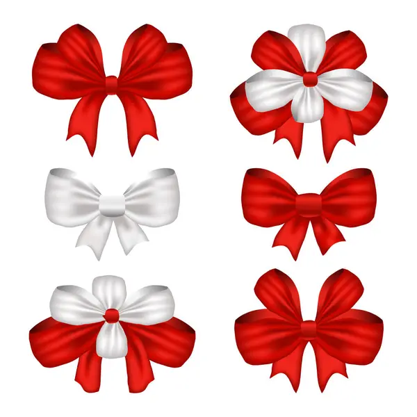 Red ribbons and bows stock vector. Illustration of vector - 35385196