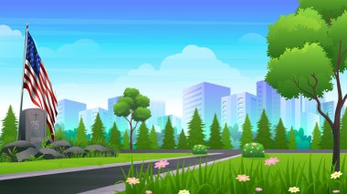 Gaziler Günü, Anma Günü, Bağımsızlık Günü ya da Vatanseverlik Günü geçmişi. Ulusal Mezarlıkta Mezar Taşları ve Ulusal Bayraklar