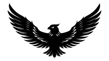 Kartal vektör çizimi. Kel Kartal logosu ya da sembolü