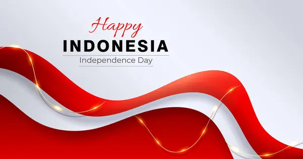 Hintergrund Des Indonesischen Unabhängigkeitstages August 2024 Ikn Jubiläumsbanner Stockvektor