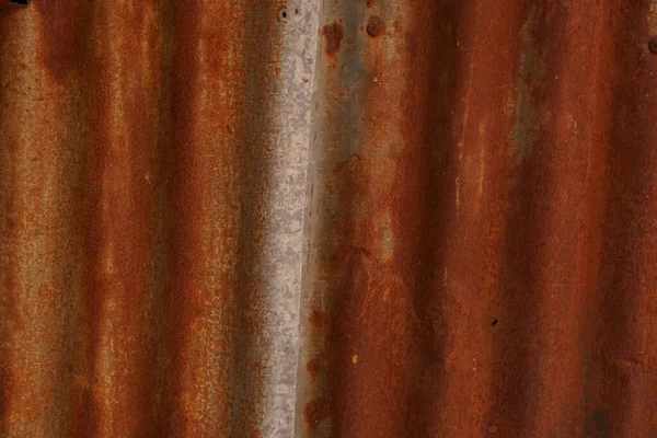 古い亜鉛の背景錆びた崩壊 — ストック写真