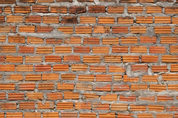 Mattone Blocco Marrone Muro Sfondo Muro Costruzione — Foto Stock