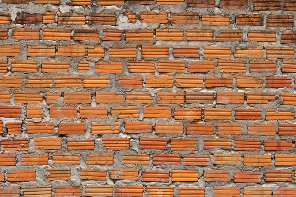褐砖墙背景 建筑墙 — 图库照片