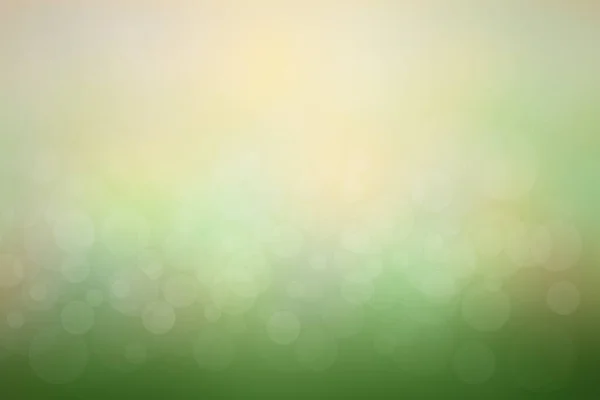 Blur Circle Bokeh Green Leaf Background Blurry Yellow Leaves Rays — Stock Photo, Image