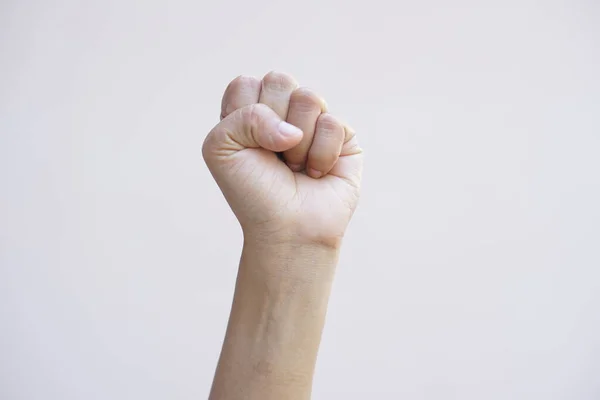 Kadınlar Kavga Ettiklerini Göstermek Için Ellerini Kaldırır — Stok fotoğraf