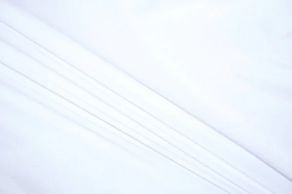 Fond Tissu Blanc Abstrait Avec Des Vagues Douces — Photo