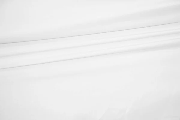 Witte Doek Achtergrond Abstract Met Zachte Golven — Stockfoto