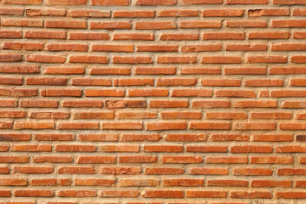 Braune Ziegelsteinmauer Hintergrund Hauswand — Stockfoto