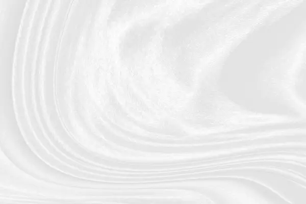 Weiße Seide Texturierten Stoff Hintergrund Nahaufnahme Von Welligem Satin Stoff — Stockfoto