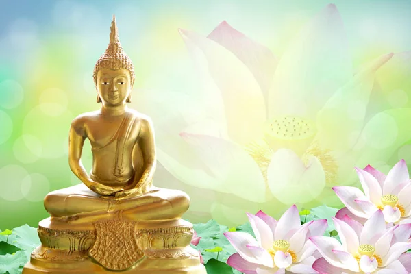 Thai Buddhizmus Kulturális Öröksége Makha Asanaha Visakha Bucha Napja Arany — Stock Fotó