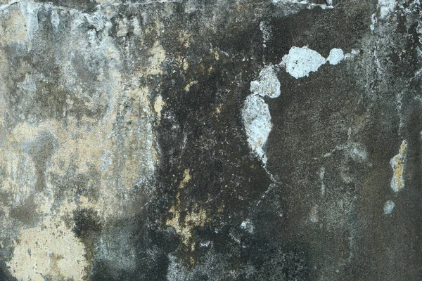 Vintage Worn Cement Golv Med Missfärgad Färg Och Mossa Stickning — Stockfoto