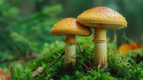 stock image The death cap is a deadly poisonous mushroom that causes the majority of fatal mushroom poisonings