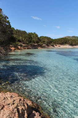 Rondinara plajı, Fransa 'nın Korsika adasındaki güzel turkuaz su plajı.