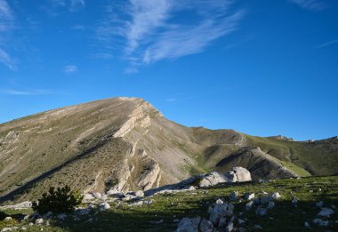 Costa Cabilorera, Katalan Pireneleri Zirvesi Cadi-Moixero, Katalonya, İspanya 'nın doğal parkında.