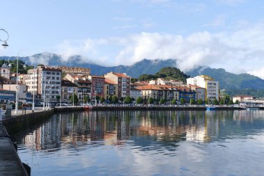 Ribadesella, Asturias. Coastal town in the north of Spain. clipart