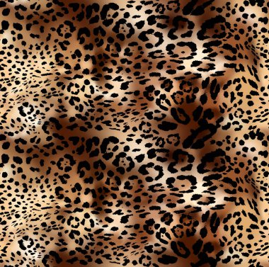 Leopar ve zebra desenli tasarım, illüstrasyon arka planı, kahverengi leopar ve zebra deseni. Tekstil baskı deseni.