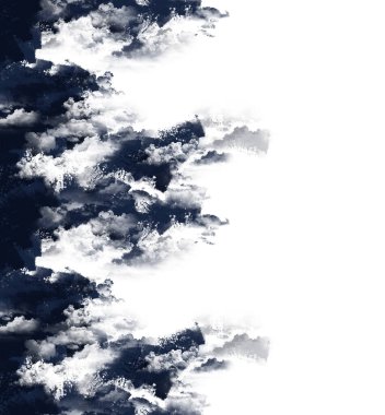 Mavi kravat desenli. Bulutlar tekrarlanan desen 