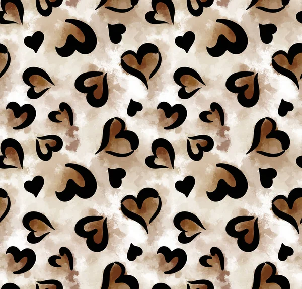 Luipaard Zebra Patroon Ontwerp Illustratie Achtergrond Bruin Luipaard Zebra Design — Stockfoto