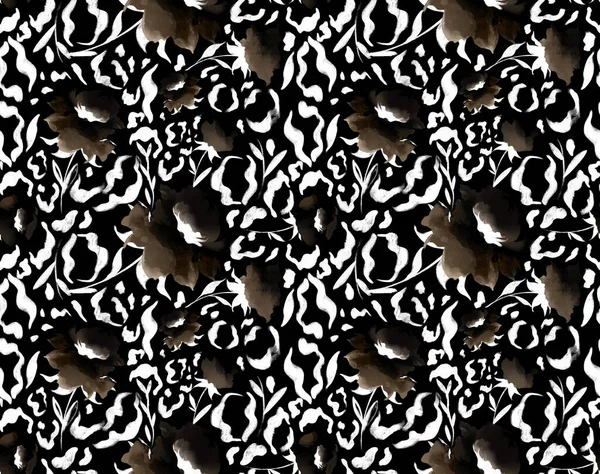 Leopard and zebra pattern design, illustration background, brown leopard and zebra design pattern. Textile print pattern.