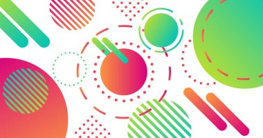 Geometrik arkaplan. Çember temalı Gradyan arkaplan