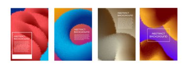 Soyut poster şablonu tasarımı. Geometrik poster koleksiyonu