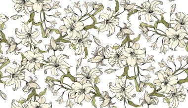 Kusursuz çiçek deseni. Çiçek deseni. Tekstil baskı deseni