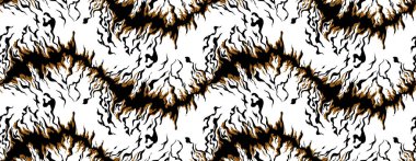 Kusursuz yama kalıbı. Avuç içi hayvan desenleri vektör şeklinde. Kabile hayvanları kolaj deseni.