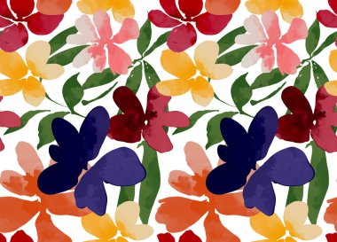 Kusursuz çiçek deseni. Soyut desen.