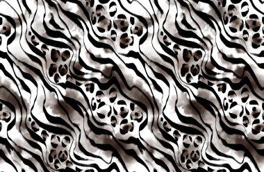 Kusursuz hayvan yamaları. Kabile hayvanları kolaj deseni