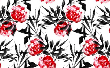 Kusursuz çiçek deseni. Soyut çiçek deseni.