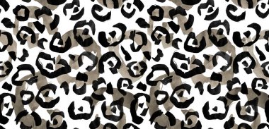 Leopar desenli tasarım. Kusursuz soyut desen
