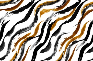 Soyut desenler çiziyorum. Kusursuz hayvan deseni. Fırça izi
