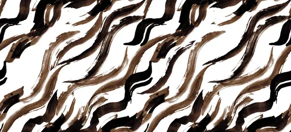 Soyut desenler çiziyorum. Kusursuz hayvan deseni. Fırça izi