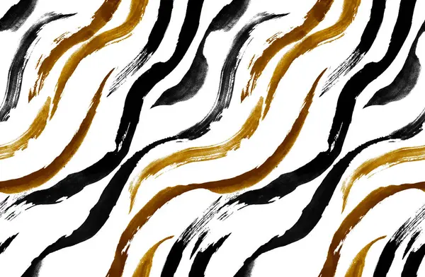 Soyut desenler çiziyorum. Kusursuz hayvan deseni. Fırça izi