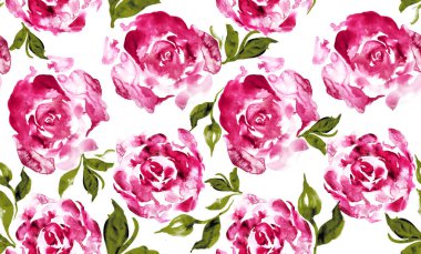 Kusursuz suluboya çiçek deseni. Soyut model. Tekstil baskı deseni 