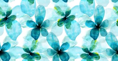 Suluboya çiçek deseni. El çizimi soyut çiçek deseni.