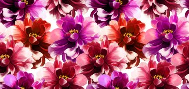 Kusursuz çiçek deseni. El çizimi soyut çiçek deseni.