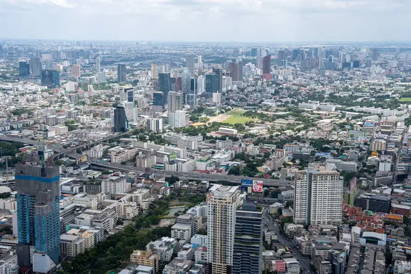 Pohled Město Budovy Bangkoku Thajsku Asie — Stock fotografie