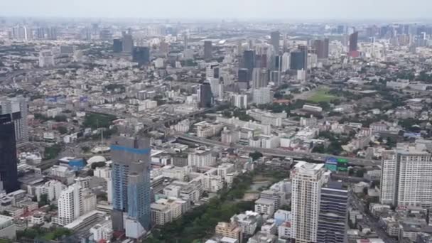 Paisagem Urbana Edifícios Metrópole Banguecoque Tailândia Sudeste Asiático — Vídeo de Stock