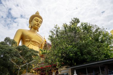 Tayland Tapınağı Wat Paknam Bhasicharoen 'in Büyük Buda' sı.