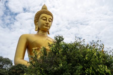 Tayland Tapınağı Wat Paknam Bhasicharoen 'in Büyük Buda' sı.