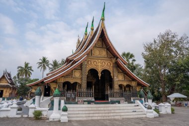 Laos Asya 'daki Luang Prabang' dan Wat Xieng Tangası