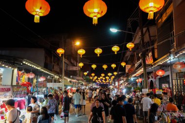 Chak Ngaew Çin Pazarı Tayland 'da Pattaya Bölgesi Chonburi yakınlarında.