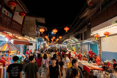 Chak Ngaew Çin Pazarı Tayland 'da Pattaya Bölgesi Chonburi yakınlarında.