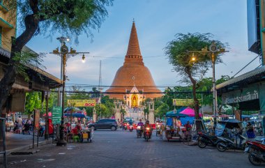 Phra Pathom Chedi Ratchaworamahawihan Nakhon Pathom Tayland Asya 'da