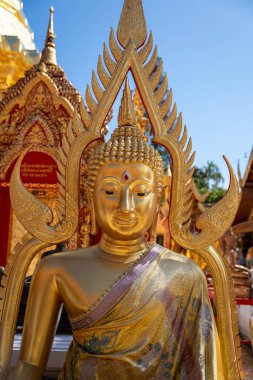 Chiang Mai, Tayland Asya 'daki Wat Phra Tapınağı, Sony ILCE-7M4 ve Sony Lens FE 24-70mm F / 2.8 GM II ile fotoğraflanmıştır.