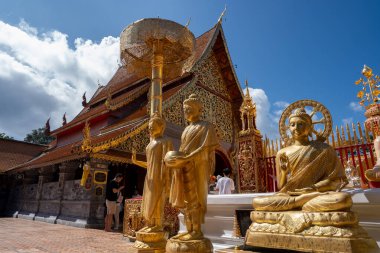 Chiang Mai, Tayland Asya 'daki Wat Phra Tapınağı, Sony ILCE-7M4 ve Sony Lens FE 24-70mm F / 2.8 GM II ile fotoğraflanmıştır.