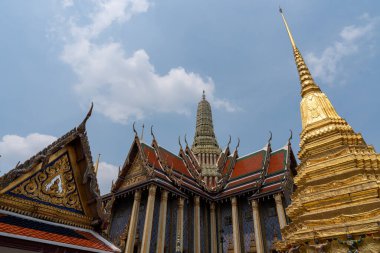 Tayland, Güneydoğu Asya 'daki Bangkok Büyük Sarayı. 