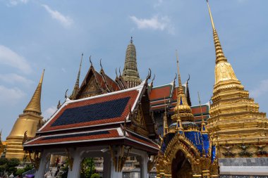 Tayland, Güneydoğu Asya 'daki Bangkok Büyük Sarayı. 
